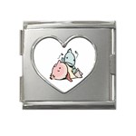 Dead Cartoons Mega Link Heart Italian Charm (18mm)