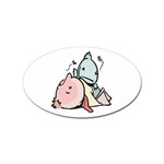 Dead Cartoons Sticker Oval (100 pack)