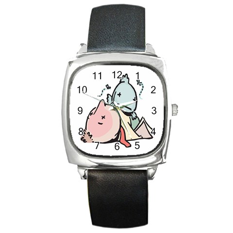 Dead Cartoons Square Metal Watch from ArtsNow.com Front