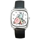 Dead Cartoons Square Metal Watch