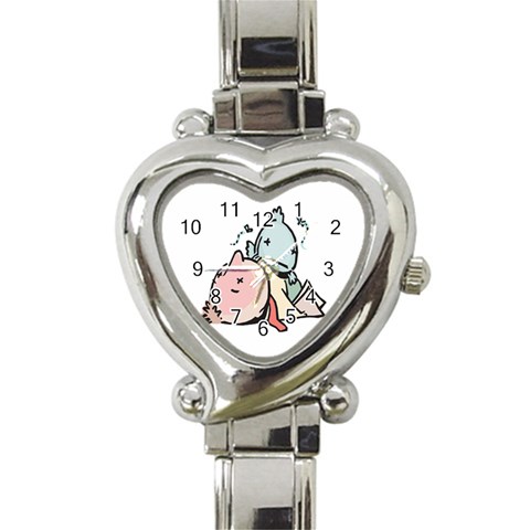 Dead Cartoons Heart Italian Charm Watch from ArtsNow.com Front