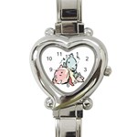 Dead Cartoons Heart Italian Charm Watch