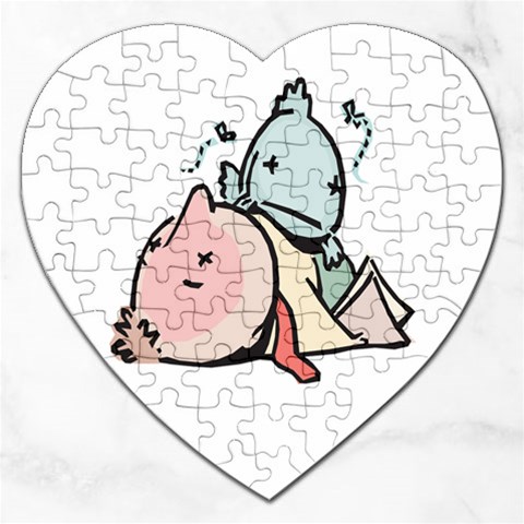 Dead Cartoons Jigsaw Puzzle (Heart) from ArtsNow.com Front