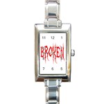 Broken Rectangular Italian Charm Watch