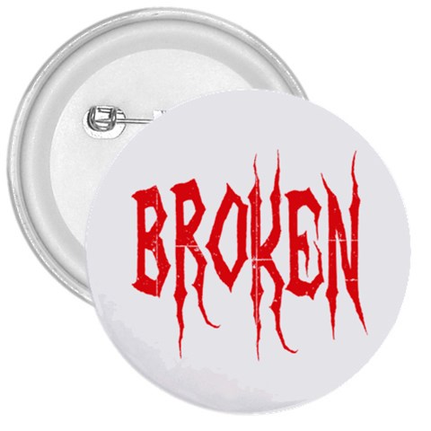 Broken 3  Button from ArtsNow.com Front