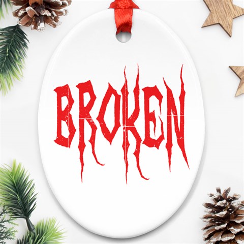 Broken Ornament (Oval) from ArtsNow.com Front