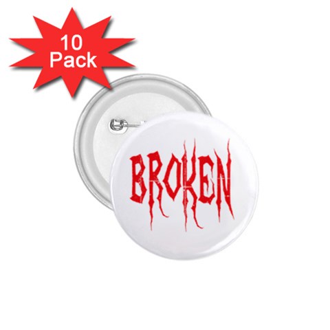 Broken 1.75  Button (10 pack)  from ArtsNow.com Front