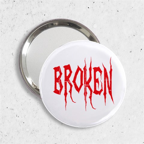 Broken 2.25  Handbag Mirror from ArtsNow.com Front