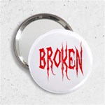 Broken 2.25  Handbag Mirror