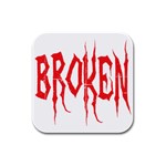 Broken Rubber Square Coaster (4 pack)