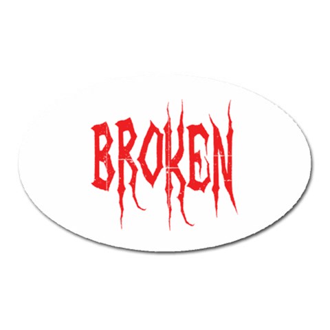 Broken Magnet (Oval) from ArtsNow.com Front