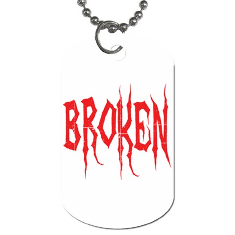 Broken Dog Tag (One Side) from ArtsNow.com Front