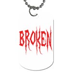 Broken Dog Tag (One Side)