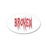 Broken Sticker Oval (10 pack)