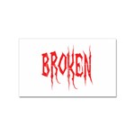 Broken Sticker Rectangular (10 pack)