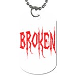 Broken Dog Tag (Two Sides)