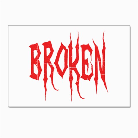 Broken Postcard 4 x 6  (Pkg of 10) from ArtsNow.com Front