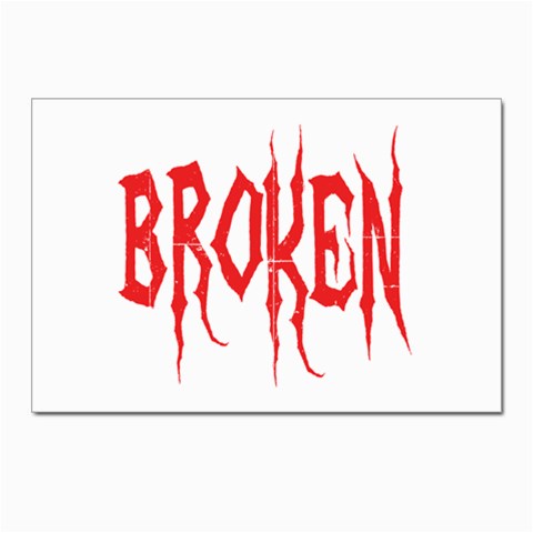 Broken Postcards 5  x 7  (Pkg of 10) from ArtsNow.com Front