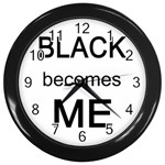 Black Becomes Me Wall Clock (Black)