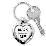 Black Becomes Me Key Chain (Heart)