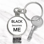 Black Becomes Me Nail Clippers Key Chain