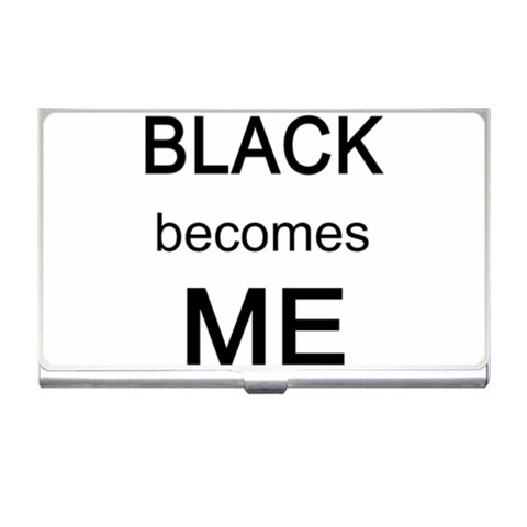 Black Becomes Me Business Card Holder from ArtsNow.com Front