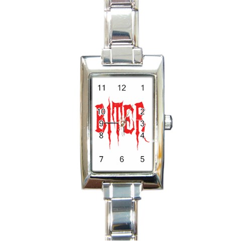 Biter Rectangular Italian Charm Watch from ArtsNow.com Front