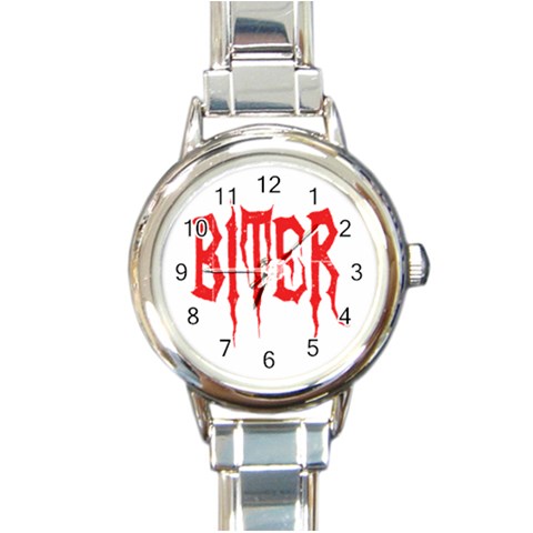 Biter Round Italian Charm Watch from ArtsNow.com Front