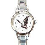 Vampire Bat Round Italian Charm Watch