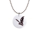 Vampire Bat 1  Button Necklace