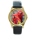 birdsffy Round Gold Metal Watch