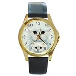 catsWE Round Gold Metal Watch