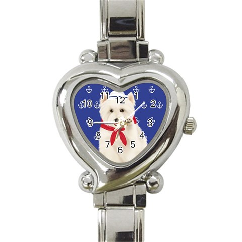 Heart Italian Charm Watch from ArtsNow.com Front