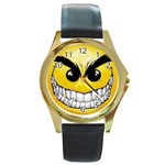 3-286300-0-1-1 Round Gold Metal Watch