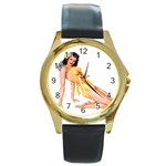 RTY Round Gold Metal Watch