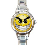 3-286300-0-1-1 Round Italian Charm Watch