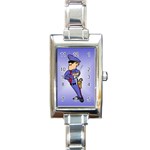 3-270752-0-1-1 Rectangular Italian Charm Watch