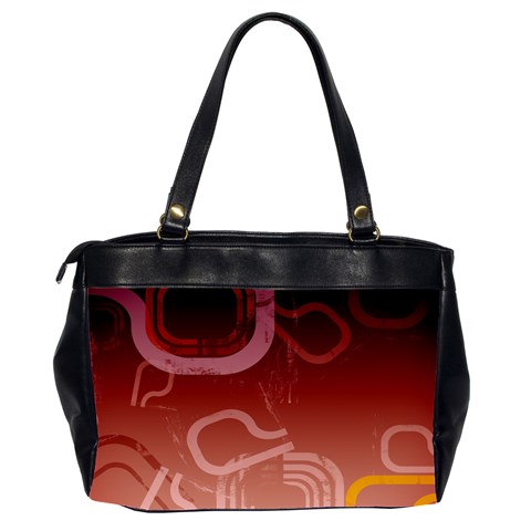 Urban Grunge Abstract 1 Oversize Office Handbag (Two Sides) from ArtsNow.com Back