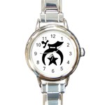 shriners5 Round Italian Charm Watch