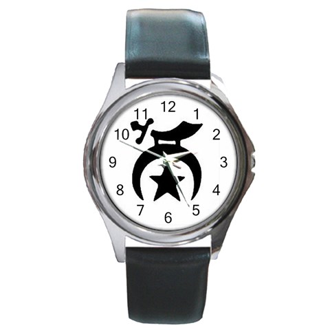 shriners5 Round Metal Watch from ArtsNow.com Front