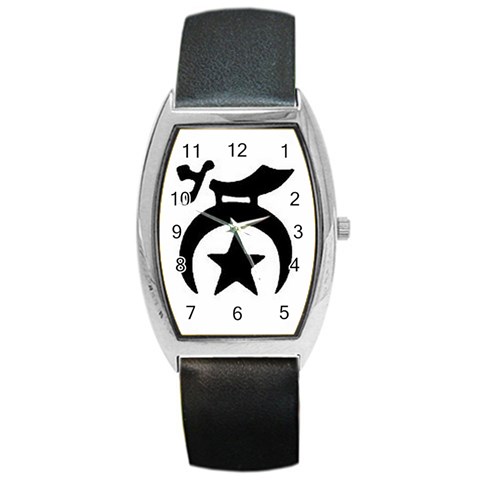 shriners5 Barrel Style Metal Watch from ArtsNow.com Front