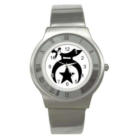 shriners5 Stainless Steel Watch from ArtsNow.com Front