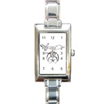 shriners Rectangular Italian Charm Watch