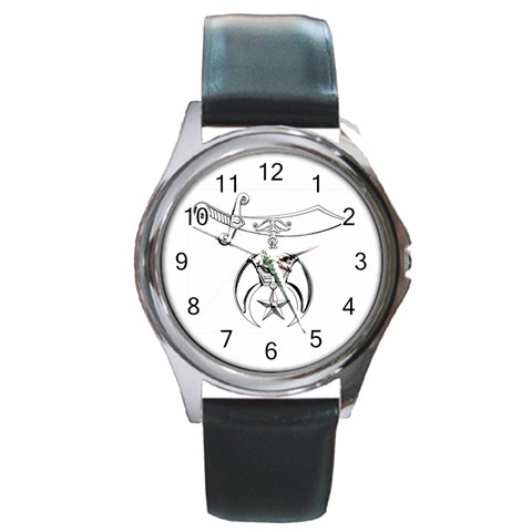 shriners Round Metal Watch from ArtsNow.com Front