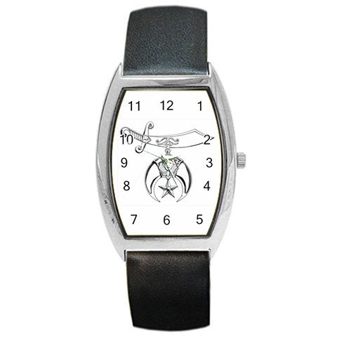 shriners Barrel Style Metal Watch from ArtsNow.com Front