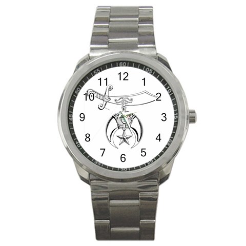 shriners Sport Metal Watch from ArtsNow.com Front