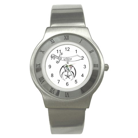 shriners Stainless Steel Watch from ArtsNow.com Front