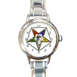 easternstar6 Round Italian Charm Watch