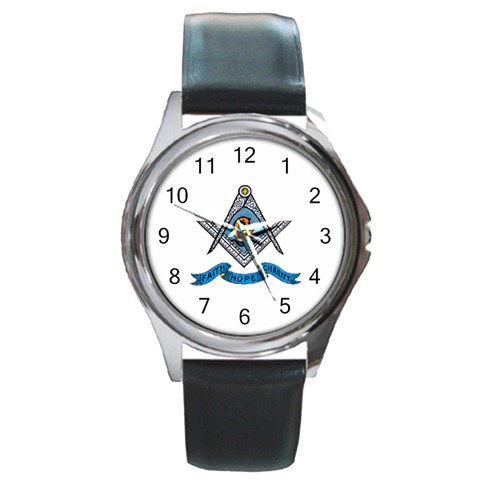 bl10 Round Metal Watch from ArtsNow.com Front