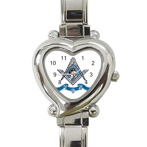 bl10 Heart Italian Charm Watch from ArtsNow.com Front